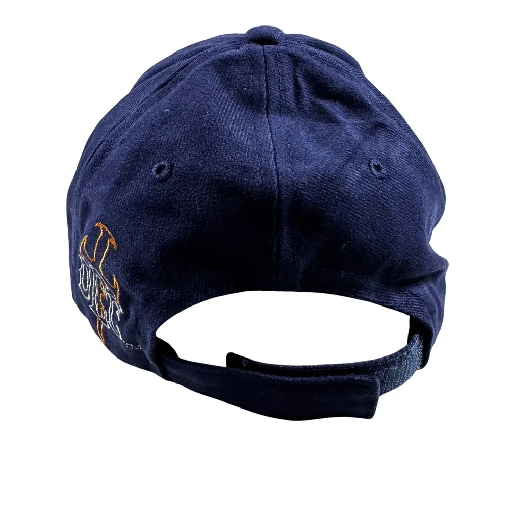 Orange County Choppers Baseball Cap Mens OSFA Navy Blue Embroidered Logo Hat
